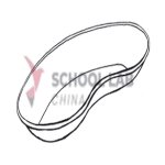 Basin, kidney, stainless steel,825ml